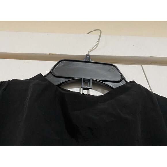 Zara Black Dress Small Mini Lace Trim Hem Gothic Cottagecore High Neck Party - Picture 8 of 16